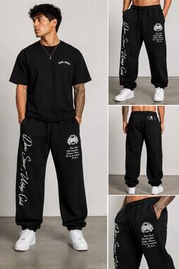 Darc Sport Wolves Club Sweatpants XL Black Fleece Joggers Limited 410/1000